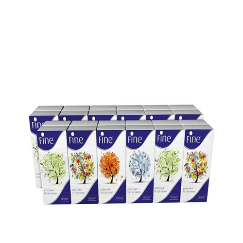 FINE POCKET TISSUES FOURSEASON 3PLY 10'S