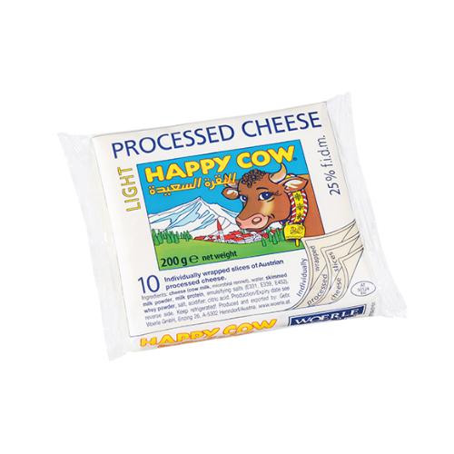 HAPPY COW PROCESSED CHEESE LIGHT 200G