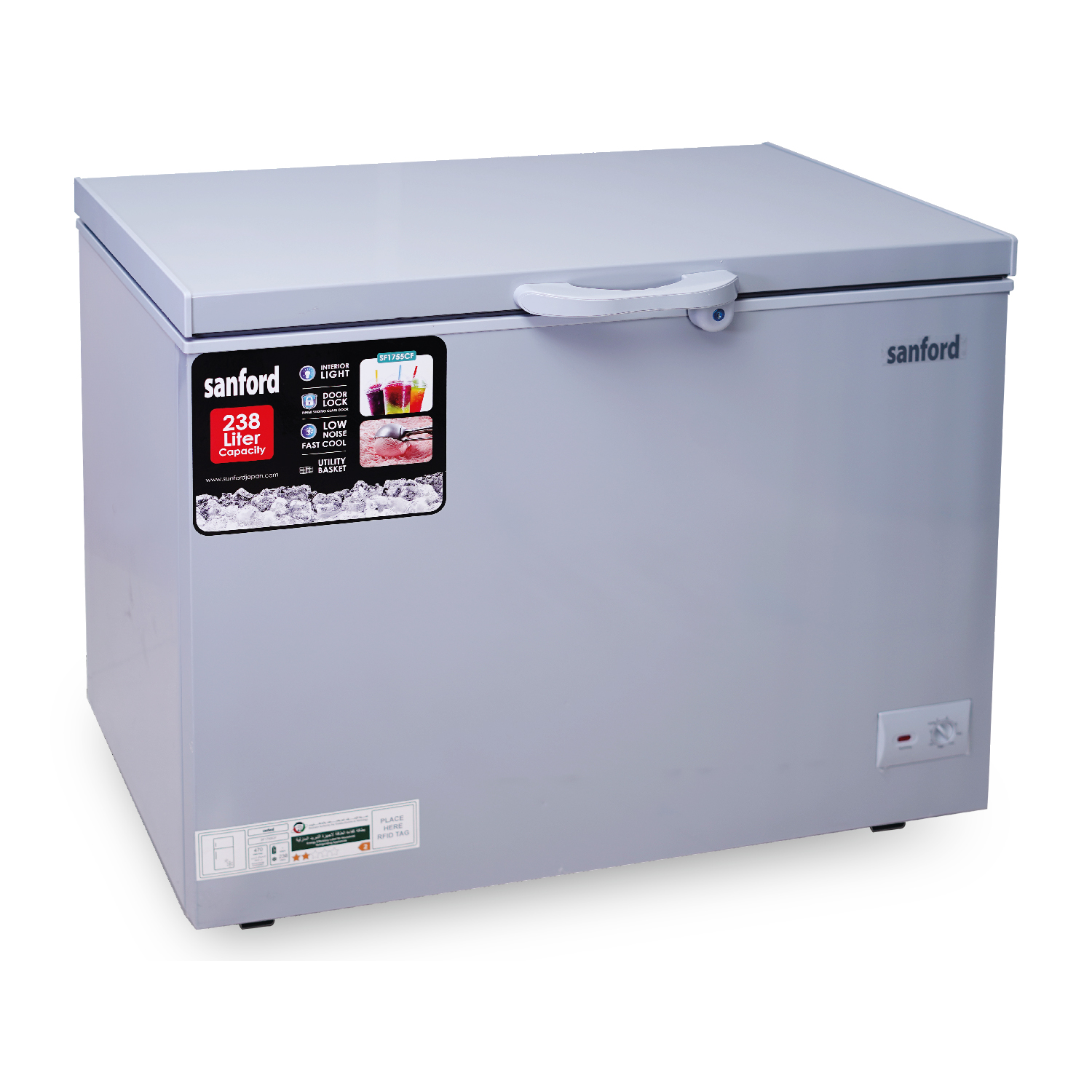 SANFORD 238L CHEST FREEZER SF1755CF