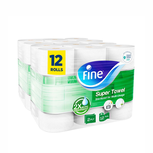 FINE KITCHEN TOWELS 12'S