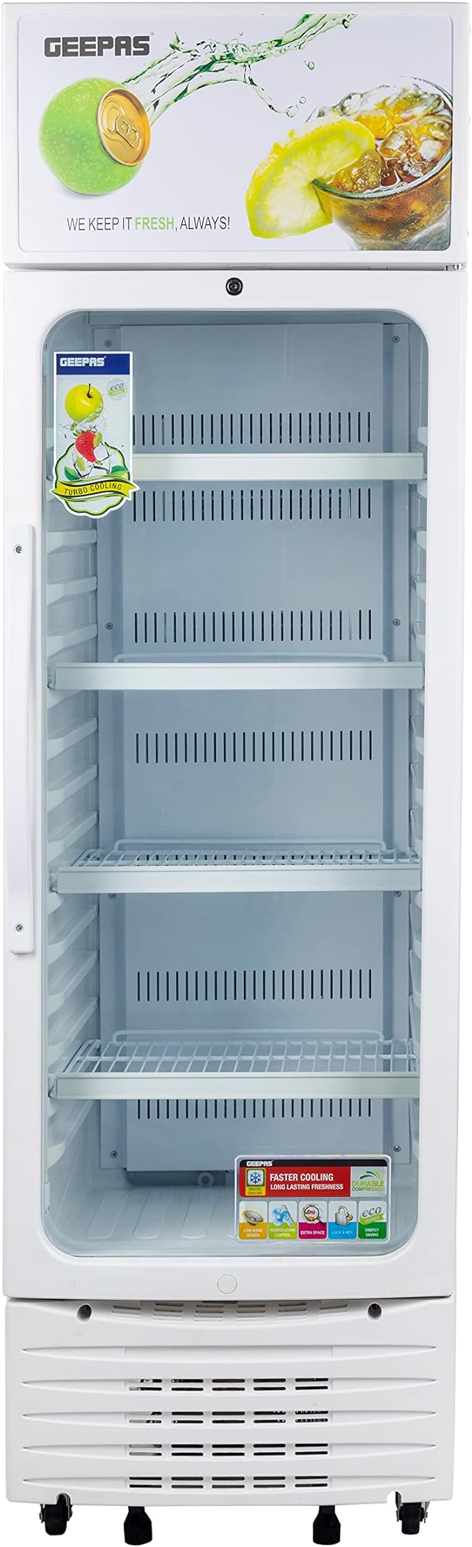 GEEPAS DISPLAY CHILLER 280LTR GSC6548