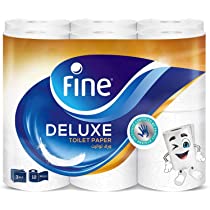FINE TOILET TISSUE ROLL DELUXE 12'S