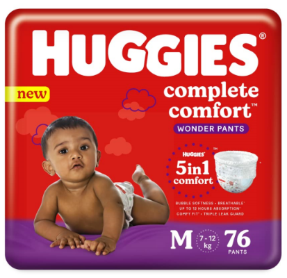 HUGGIES WONDER PANTS JUMBO MED 72 76'S