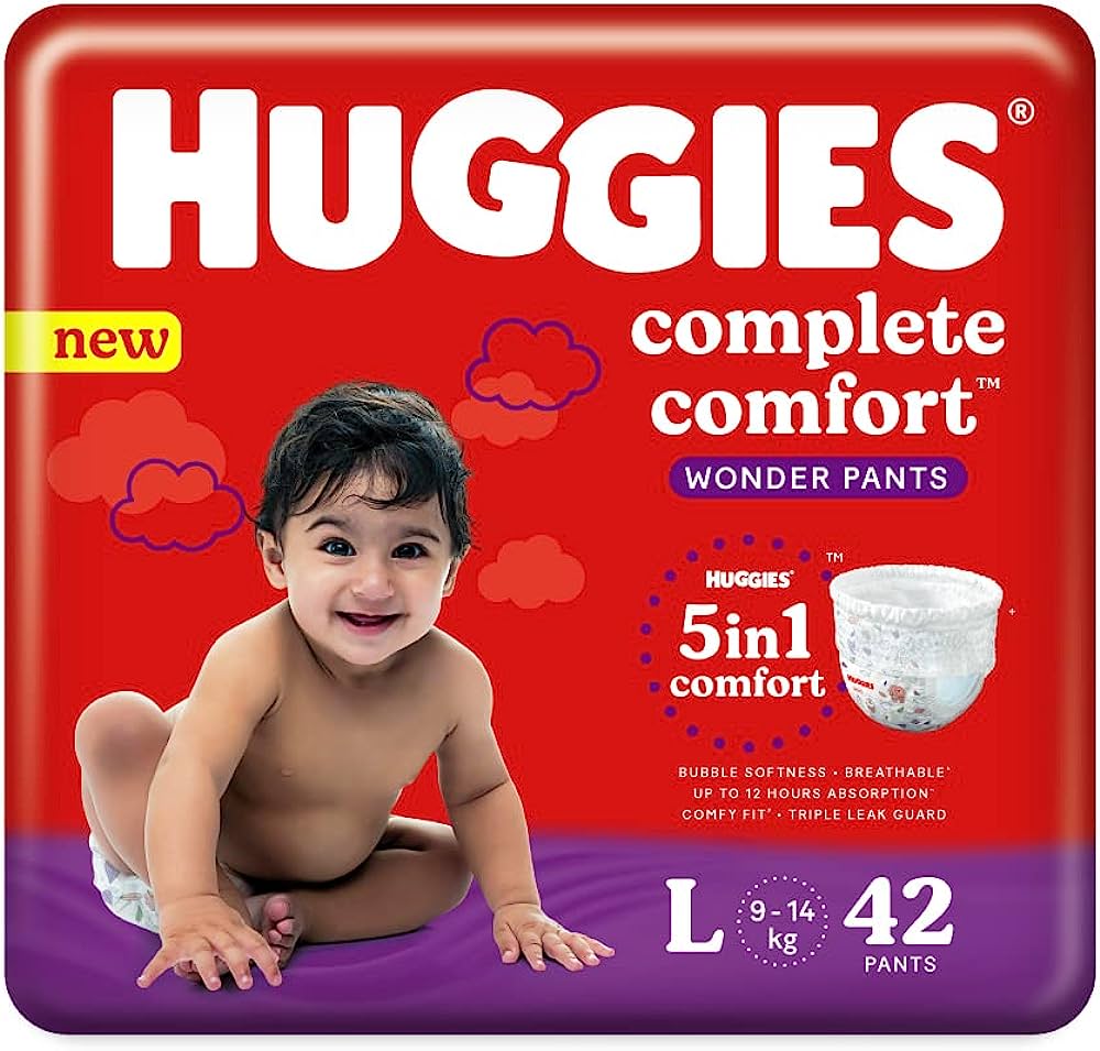 HUGGIES WONDER PANTS LARGE 48S 46'S 42S