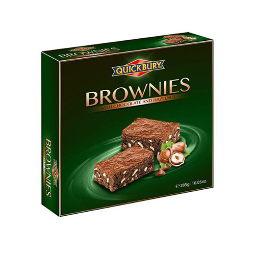 QUICKBURY BROWNIE CHOCO HAZELNUT 285G
