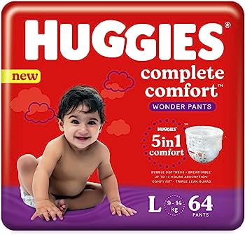 HUGGIES WONDER PANTS JUM LARGE 60 64'S