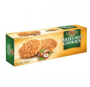 QUICKBURY COOKIE HAZELNUT S F 150G