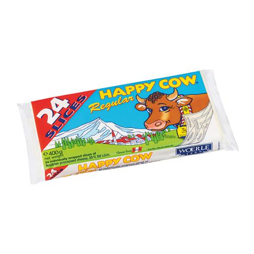 HAPPY COW SLICE CHEESE REGULAR 400G